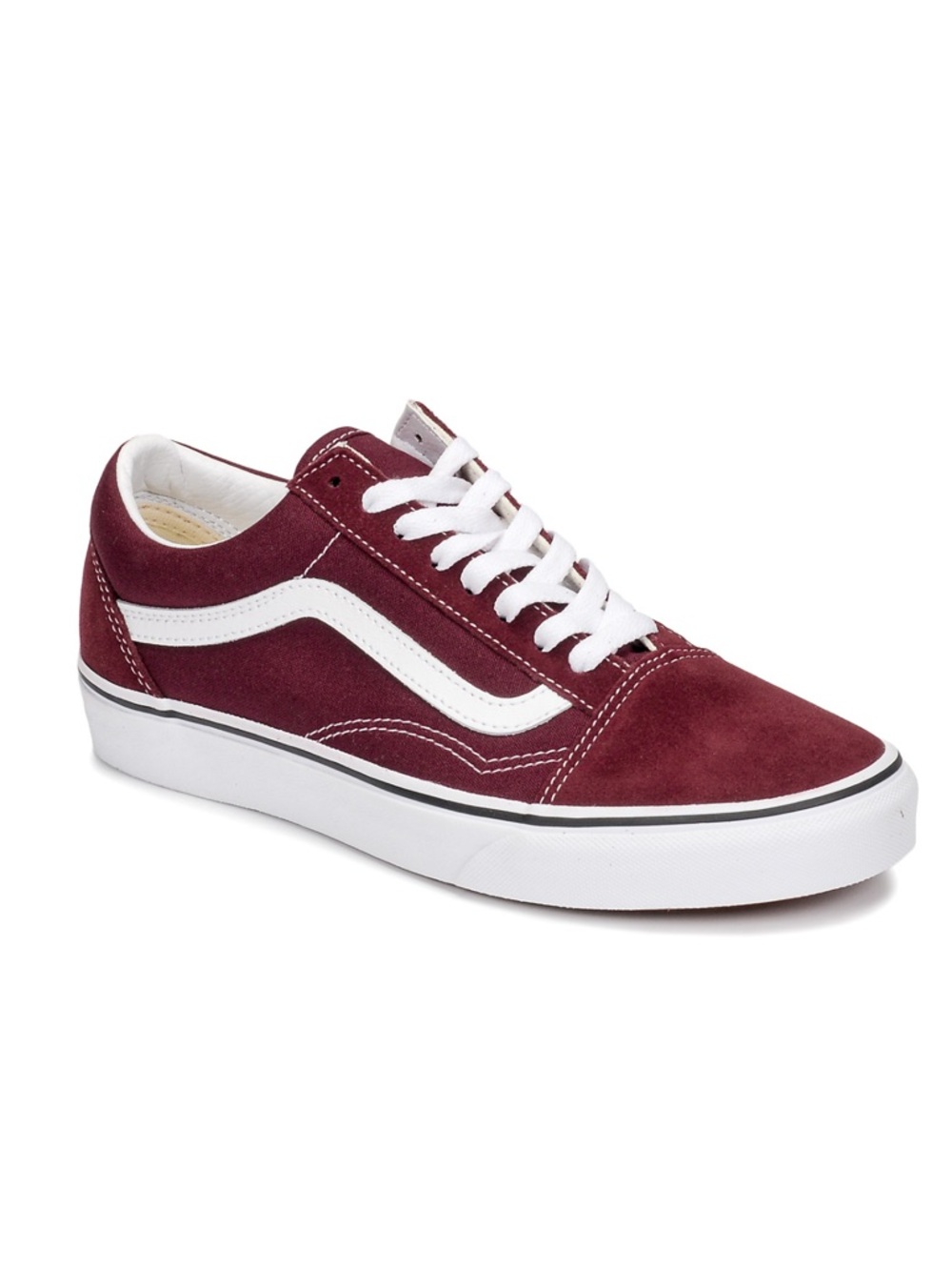 Vans Old Skool Suede Low-Top Sneaker - Burgundy/White. Size 10.5